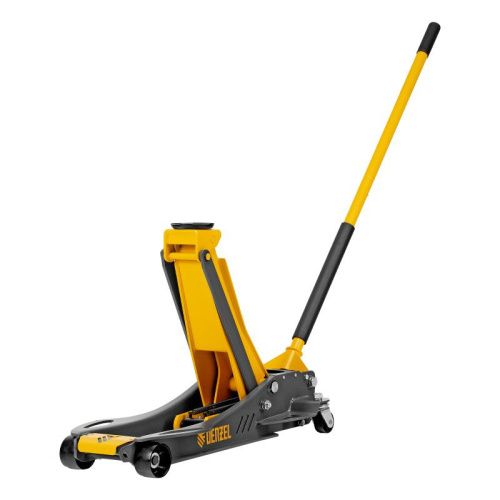 Домкрат гидравлический подкатной, 3,8 т, 110-580 мм, быстрый подъем, низкий подхват, проф. Denzel-Tehinstrument