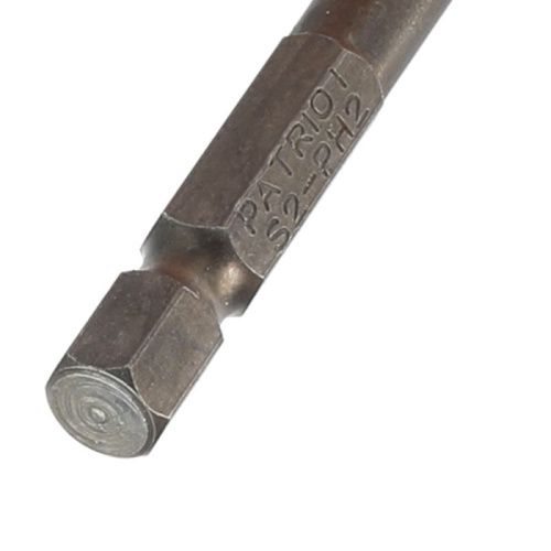 Бита PH2, сталь S2, длина 50 мм, 10 шт., Patriot-Tehinstrument