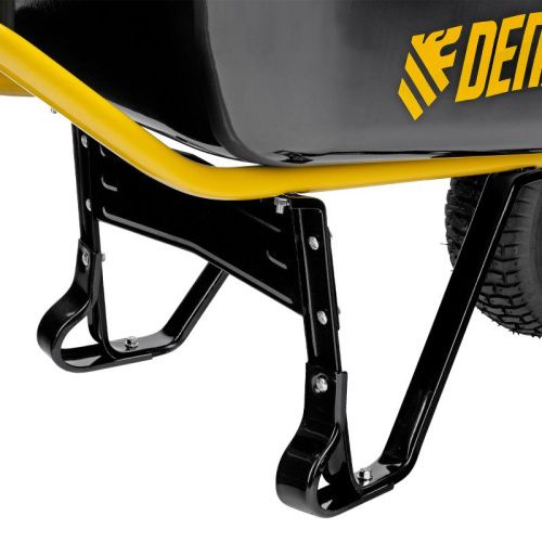 Тачка строительная, усиленная Denzel, объем 130 л, 230 кг, колесо 15х6.00-6-Tehinstrument