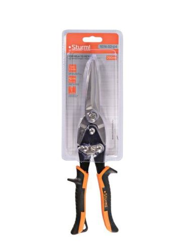 Ножницы по металлу, прямой рез, удлиненные губки 290 мм  Sturm-Tehinstrument