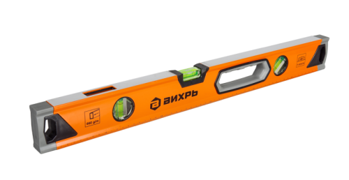 Уровень алюминиевый «Усиленный» 600мм 3 глазка фрезерованный Вихрь-Tehinstrument