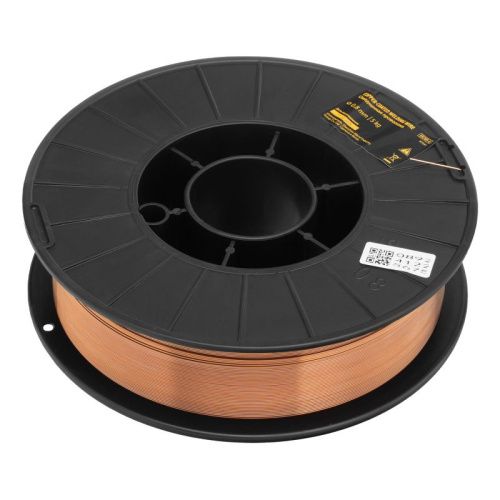 Омедненная проволока ER70S-6, диам. 0,8 мм, 5 кг, диам. катушки D200 Denzel-Tehinstrument