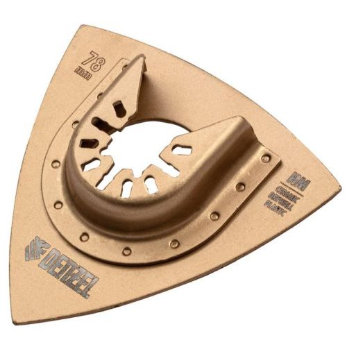 Насадка для МФИ шлифовальная дельтавидная, HM, по плитке и дереву, 78 мм Denzel-Tehinstrument