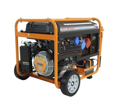 Генератор Lifan 10500EA-3U с датчиком моточасов (с мощн без огранич при 1-но и 3-х фазном режиме)-Tehinstrument