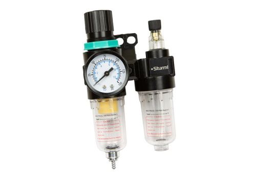 Фильтр влагоотделитель с лубрикатором для пневмоинструмента 1/4"  Sturm-Tehinstrument