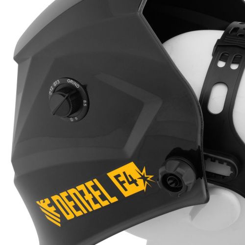 Щиток защитный лицевой (маска сварщика) F4, см. окно 90х35, DIN4/9-13// Denzel-Tehinstrument