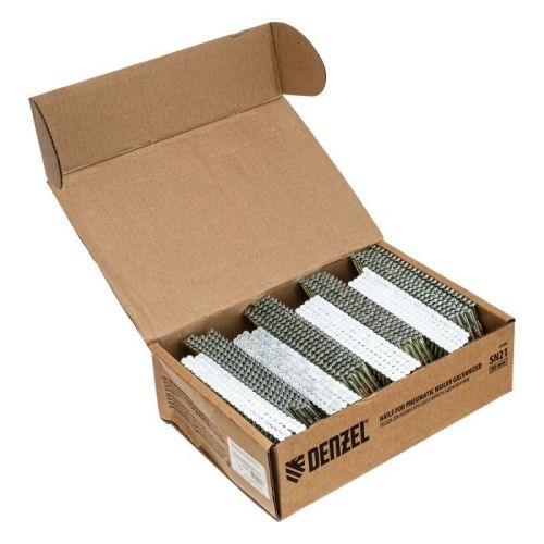 Гвозди для пнев. нейлера (оцинк.), длина - 90 мм, диам. - 3,05 мм, 2000 шт. Denzel-Tehinstrument