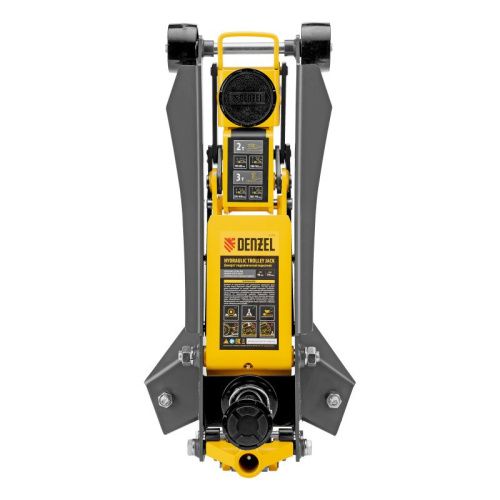 Домкрат гидравлический подкатной, 2/3 т, 98-770 мм, быстрый подъем, низ. подхват, проф, SUV Denzel-Tehinstrument