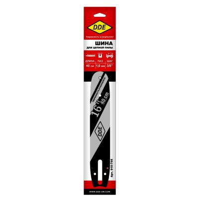 Шина пилы цепной сварная DDE 16"/ 40 см 3/8"-1,6-60 зв  проф.-Tehinstrument