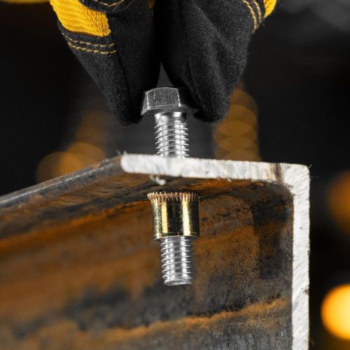 Заклепки резьбовые, стальные, оцинкованные, М8, пластиковый кейс, 40 шт. Denzel-Tehinstrument