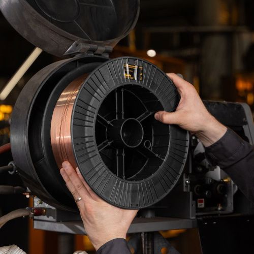 Омедненная проволока ER70S-6, диам. 1 мм, 15 кг, диам. катушки D300 Denzel-Tehinstrument