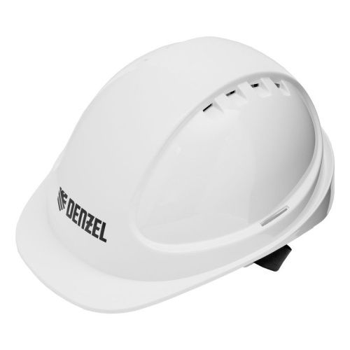 Каска защитная ударопрочная, ABS/PC, плавная регулировка, модель «Форвард» (К-05)белая Denzel-Tehinstrument