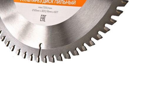 Пильный диск, размер 185x20/16x60 зубьев Мульти рез  Sturm-Tehinstrument