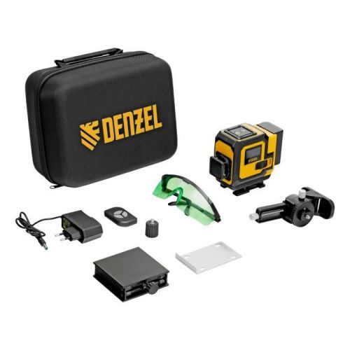 Лазерный уровень мультипризменный DLV-360-3C, 30 м, зеленый луч, Li-Ion 2,4 Aч, кейс// Denzel-Tehinstrument