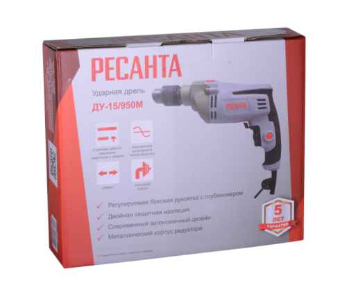 Дрель ударная Ресанта ДУ-15/950М-Tehinstrument