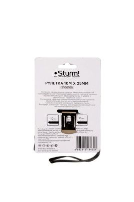 Рулетка10x25мм,  Sturm-Tehinstrument