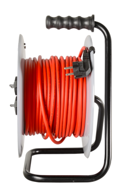 Удлинитель силовой на металлической катушке Ресанта СУ-3х1,5-30/3 (с выкл., 4 розетки, IP44)-Tehinstrument