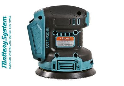 Аккумуляторная эксцентриковая шлифмашина б/щ  Sturm COS18125 1BatterySystem-Tehinstrument