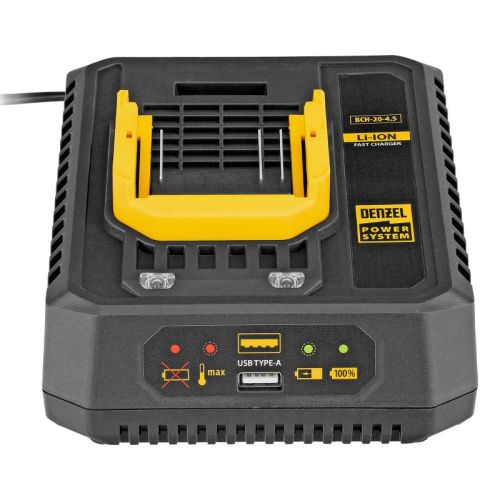 Устройство зарядное для аккумуляторов Denzel BCH-20-4.5, Li-Ion, 20 В, 4,5 А-Tehinstrument