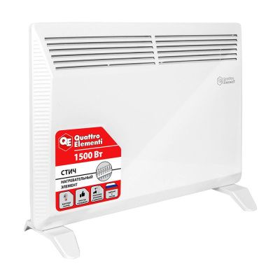 Нагреватель воздуха электрический QUATTRO ELEMENTI QE-1500KS конвекторный-Tehinstrument