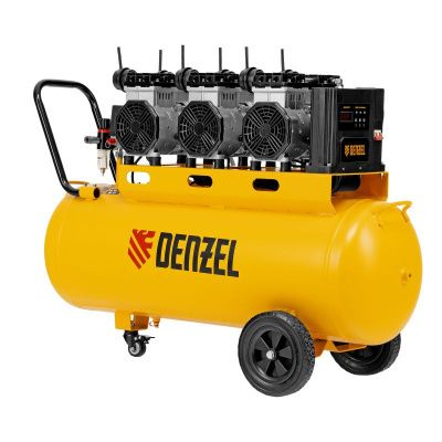 Компрессор безмасляный, малошумный Denzel DLS 3300/100-Tehinstrument