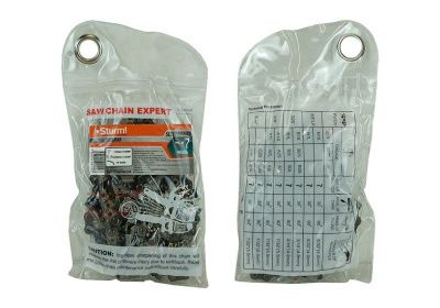 Цепь 72 звена, паз 0,058", шаг 0,325", КВАДРАТНЫЙ ХРОМИРОВАНН.КАЛЕН.зуб,  Sturm-Tehinstrument