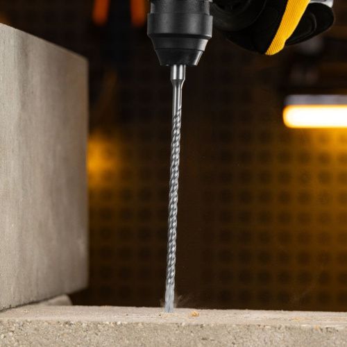 Бур по бетону, цельная крестовая пластина, 6x215 мм, SDS PLUS Denzel-Tehinstrument