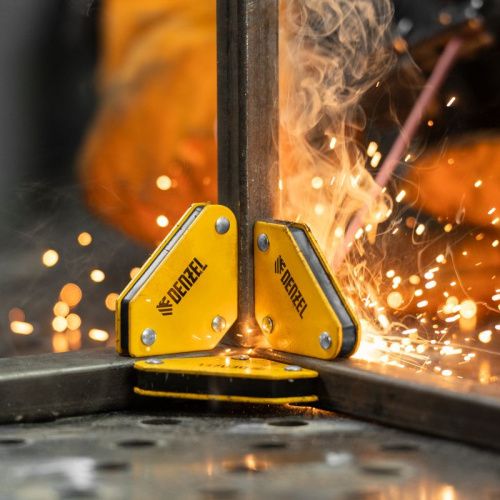 Набор из 4 магнитных фиксаторов для сварочных работ Denzel-Tehinstrument