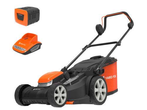 Аккумуляторная несамоходная газонокосилка YARD FOX EL 3435 B SET 40V-Tehinstrument