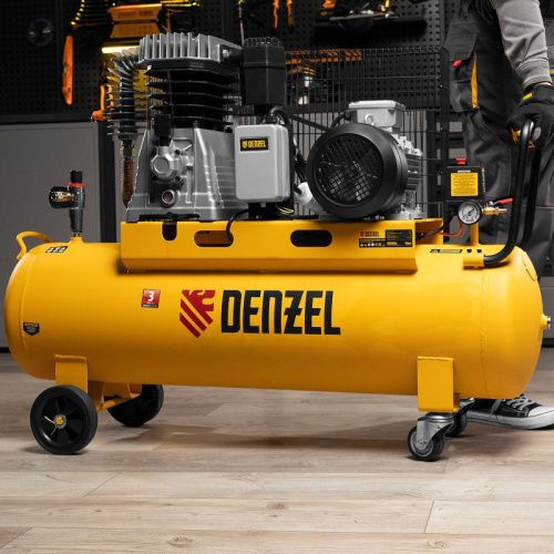 Компрессор воздушный, ременный привод Denzel BCI4000-T/100-Tehinstrument