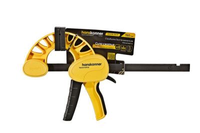 Струбцина быстрозажимная, 150мм, 180-200кгс, сжим-разжим, hanskonner-Tehinstrument