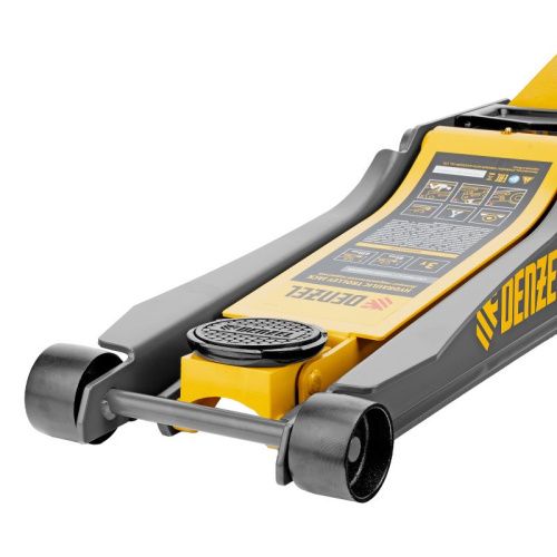 Домкрат гидравлический подкатной, 3 т, 85-610 мм, быстрый подъем, низ. подхват, проф, SUV Denzel-Tehinstrument