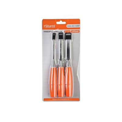 Набор стамесок, 6, 12, 18 мм, 3 шт/уп  Sturm PROMO-Tehinstrument