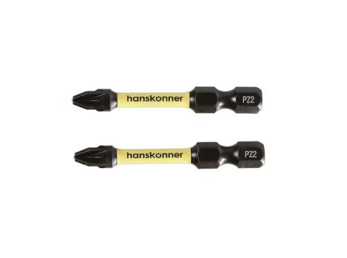 Биты PZ2x50мм, impactpower, торсионные, 2шт, Hanskonner-Tehinstrument