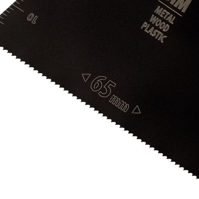 Насадка для МФИ режущая прямая, BiM, по металлу и дереву, 65 x 1.2 мм, мелкий зуб Denzel-Tehinstrument