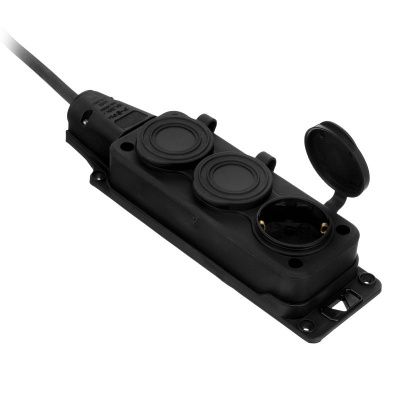 Удлинитель-шнур силовой Top Series, КГТТ, 20м, 3 розетки, 3 x 1,5 мм, 3 м Denzel-Tehinstrument