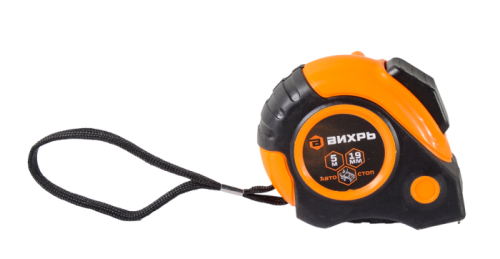 Рулетка Вихрь 5м х 19мм автостоп-Tehinstrument