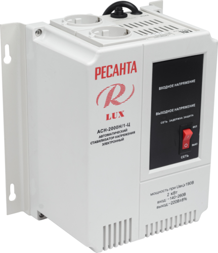Стабилизатор напряжения серии LUX РЕСАНТА АСН-2000Н/1-Ц-Tehinstrument