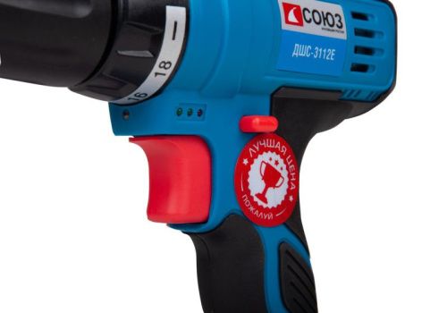 Аккумуляторный шуруповерт СОЮЗ ДШС-3112Е-Tehinstrument