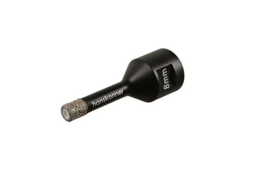 Коронка алмазная для УШМ, tilepro, 8 мм, вакуумн. Спекание алмазов, Hanskonner-Tehinstrument