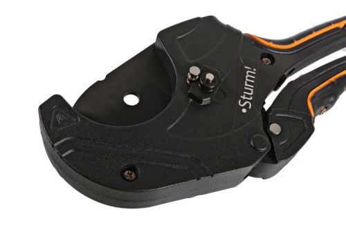 Ножницы для резки труб ПВХ 63мм, лезвие SK5 с тефлоновым покрытием  Sturm-Tehinstrument