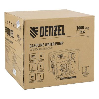 Мотопомпа бензиновая для чистой воды Denzel PX-80-Tehinstrument