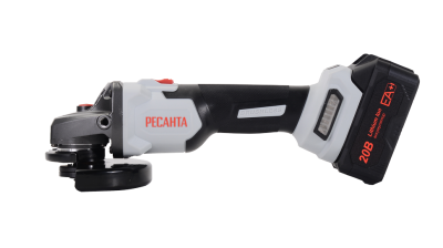 Углошлифовальная машина аккумуляторная АУШМ-125/20Li-R (в комплекте 1 АКБ и ЗУ) ЕА+ в кейсе Ресанта-Tehinstrument
