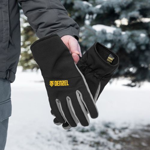 Перчатки универсальные, двойные, работа с сенсорным экраном, размер 9 Denzel-Tehinstrument
