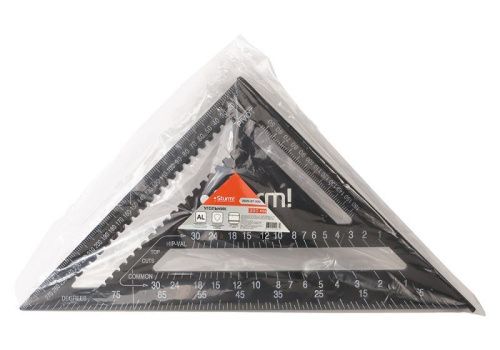 Угольник Свенсона 300мм, алюминиевый сплав, чёрная оксидация, белая шкала,  Sturm-Tehinstrument