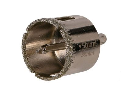 Коронка алмазн. По керам. Плитке и стеклу 35 х 55 мм с центрир. Сверл.  Sturm-Tehinstrument