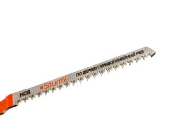 Пилки для лобзика по дереву T101AO, 2 шт, 83х51мм, шаг зуба 1,4мм, чистый фигурный рез, HCS,  Sturm-Tehinstrument