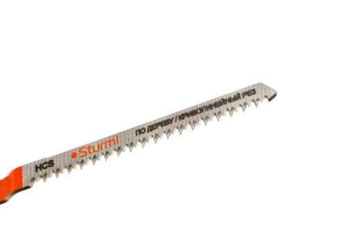 Пилки для лобзика по дереву T101AO, 2 шт, 83х51мм, шаг зуба 1,4мм, чистый фигурный рез, HCS,  Sturm-Tehinstrument