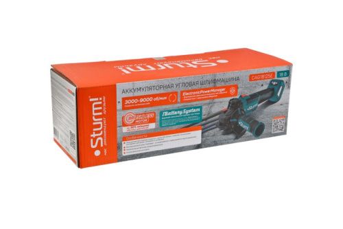 Аккумуляторная УШМ  Sturm CAG18125E 1BatterySystem-Tehinstrument
