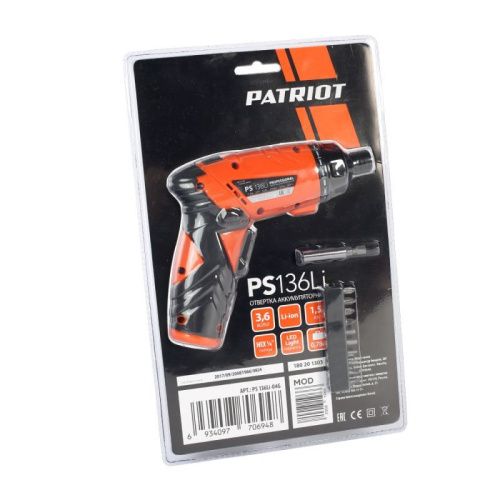 Отвертка аккумуляторная Patriot PS 136-Tehinstrument